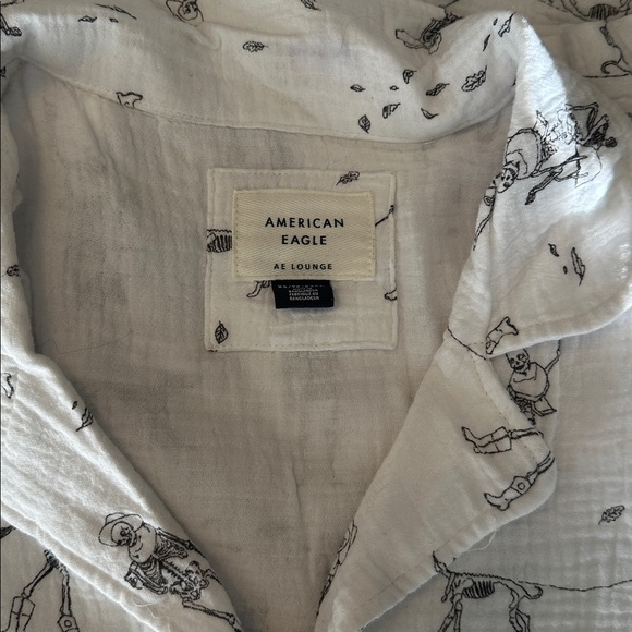 NWOT AE Halloween Gauze Cotton Pajama Set size xs - Picture 6 of 7